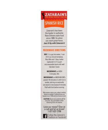 Zatarain's Spanish Rice 6.9 oz - Authentic and Flavorful Mix - Buy Online on GoSupps.com