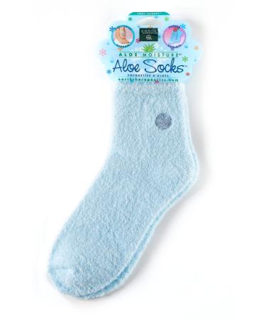Earth Therapeutics Foot Therapy Blue Aloe Infused Socks 221774 - Buy Online on GoSupps.com