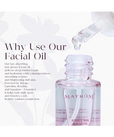 Organic Barrier Repair Face Oil | Deep Hydration & Redness Soothing | Firming & Brightening with Squalane Niacinamide Vitamin E & Camelina Seed Oil | Gua Sha Oil for Dry & Sensitive Skin Rescue Oil - Buy Online on GoSupps.com
