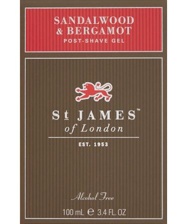 St. James of London Sandalwood & Bergamot Post-Shave Gel 100ml - Buy Online on GoSupps.com