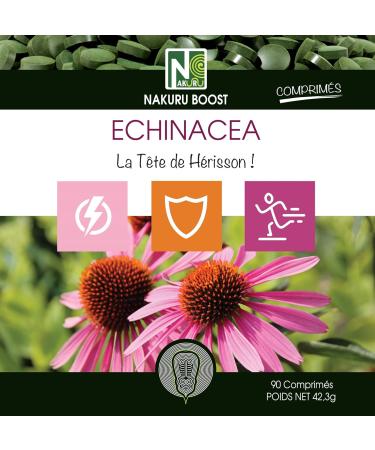NAKURU | Echinacea | 90 Tablets of 470mg | Boost Range | Made in France | "The Hedgehog's Head!" - Buy Online on GoSupps.com