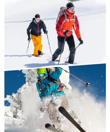 Ewedoos Waterproof Insulated Ski Pants - Men's Fleece Lined Snow Pants - Khaki, XX-Large 32 - Regular Length - Buy Online on GoSupps.com