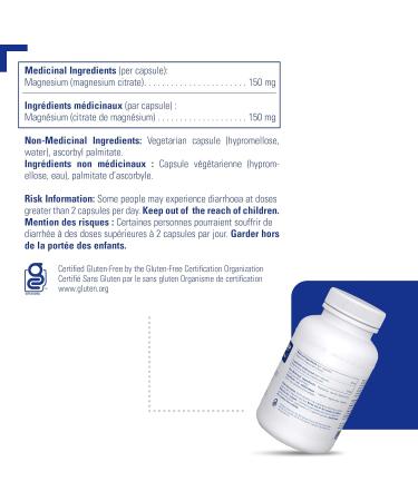 Pure Encapsulations Magnesium (Citrate) - Supplement for Sleep Heart Health Bone Health Energy Muscles & Metabolism* - With Premium Magnesium - 180 Capsules - Buy Online on GoSupps.com
