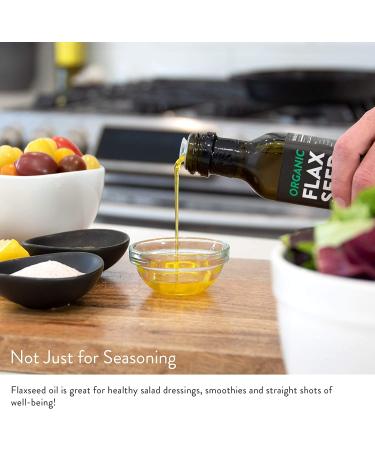 Organic Flaxseed Oil 250ML | Heart Healthy Omega 3 | Vegan & Unrefined | Keto & Paleo Friendly | Cold-Pressed Flax Seeds - Buy Online on GoSupps.com