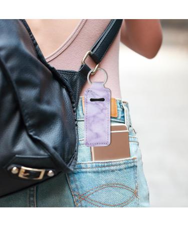 9 Pcs Marble Lip Balm Holder Keychain | Stylish Chapstick & Lipstick Sleeve | Perfect Gift for Women & Girls - Buy Online on GoSupps.com