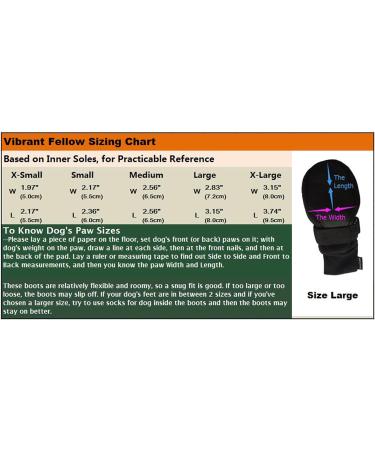 Vibrant Fellow Paw Protector Dog Boots Breathable Protective and Skid-proof Set of 4 Size L L Black - Buy Online on GoSupps.com