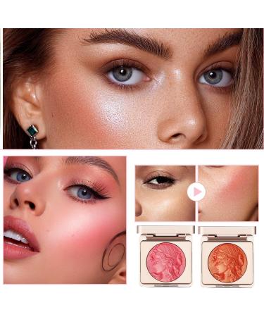 Embossed Girl Blush for Cheeks Embossed Smooth Powder Blush Palette For Cheeks Matte Face Powder Blush Palette Natural Makeup Radiant Finish Powder Blush Palette Radiant Finish Face Matte Blush Palette for Womens & Girls (Orange 2PCS) Orange 6 g (Pack of  - Buy Online on GoSupps.com