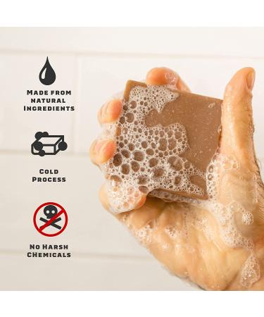 Dr. Squatch Pine Tar Bar Soap for Men - 3 Pack, Heavy Grit, All Natural - Buy Online on GoSupps.com