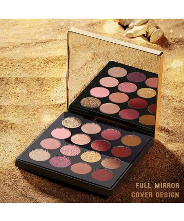 GECOMO 2-in-1 Mirror Eyeshadow Palette - 16 Color Makeup Palette for Glitter, Shimmer, and Matte Eye Shadow - High Pigmented, Long Lasting, Waterproof - Perfect Gift for Women - Dream Carousel - Buy Online on GoSupps.com