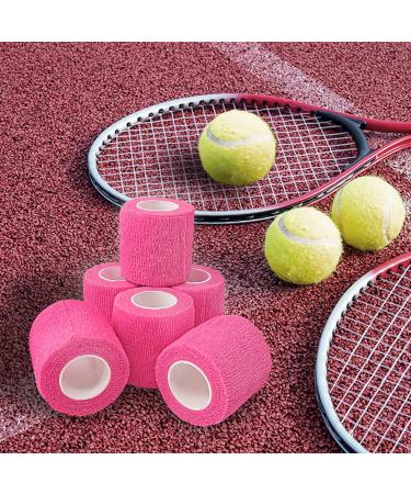 24 Rolls Pink Elastic Self Adhesive Bandage Wrap - 2 x 5 Yards - Ideal for Ankle Sprains, Swelling, and Sports Injuries - Breathable and Flexible Fabric - Non Woven Cohesive Bandage for Dogs, Pets, and Veterinary Use - Hot Pink - Buy Online on GoSupps.com