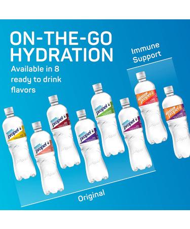 Propel Black Cherry Zero Calorie Water Beverage 24 Fl Oz (Pack of 12) | Electrolytes & Vitamins C&E Included - Buy Online on GoSupps.com