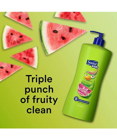 Suave Kids 3in1 Wacky Melon 18 oz - Tear-Free Shampoo, Conditioner, Body Wash - Buy Online on GoSupps.com
