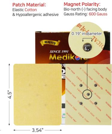 Buy Hanil ACU-Magnetic Feet Patches - 600 Gauss Acupuncture Magnets for Heel & Foot Health (10 Sheets) - International Shipping Available - Buy Online on GoSupps.com