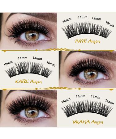 Buy 72 PCs DIY Individual Eyelashes | Reusable Wispy Fluffy Eyelash Extensions for Beginners - B & Q Eyelash Brushes (B16 D-12mm) - Buy Online on GoSupps.com