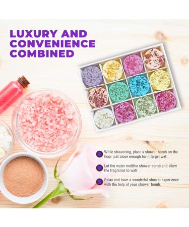 Makady Aromatherapy Shower Steamers Variety Set - 12 Shower Bombs with Essential Oils for Relaxation. Shower Melts for Women Who Have Everything. Home Spa Shower Fizzies - Buy Online on GoSupps.com