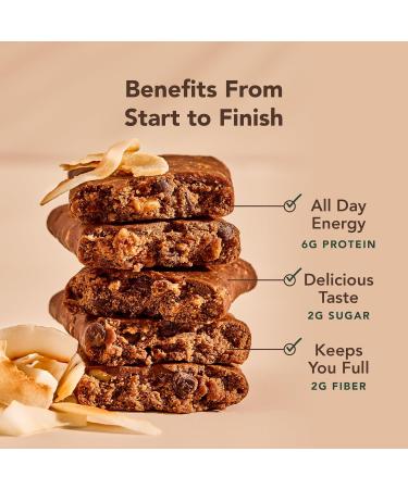 ALOHA Organic Plant Based Protein Bar MINIS |Coconut Chocolate Almond | 20 Count 24g Bars | Vegan Low Sugar Gluten Free Paleo Low Carb Non-GMO Stevia Free Soy Free No Sugar Alcohols - Buy Online on GoSupps.com