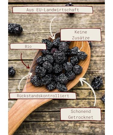 Kamelur Baies d'Aronia BIO non trait es s ch es Issu de l'agriculture UE sans sucre ajout 1 kg (Lot de 1) - Buy Online on GoSupps.com