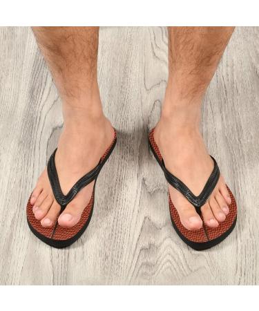 Buy Mnsruu XXL Multi-Colored Flip-Flops with White Inner Lining | Perfect for Basketball Home Hotel Spa & Travel - Unisex Comfort - Buy Online on GoSupps.com