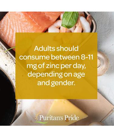 Puritan's Pride Zinc 25mg Tablets - Immune System Support - 100 Count - Buy Online on GoSupps.com
