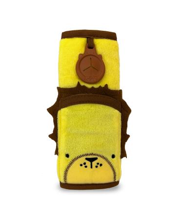 Trunki Seat Belt Pads for Kids | Comfy Childrens Seatbelt Cover | for Car Seats and Pram - SnooziHedz Leeroy Lion (Yellow)