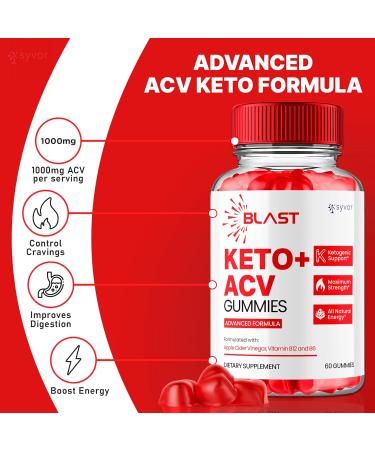 Blast Keto ACV Gummies Official Blast ACV Gummies Blast ACV Keto Advanced 1000MG Vitamin Gummys All Natural ACV Formula for Energy and Fitness Support Apple Cider Pomegranate Beet Root (60 Gummies) - Buy Online on GoSupps.com