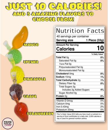 Prime Focal Sweets Josh Bosh Juicy Chews Keto-Friendly Fruit Snack Jelly Candy | Unique TikTok Bundle | Juicy Chew (46.6oz) - Buy Online on GoSupps.com