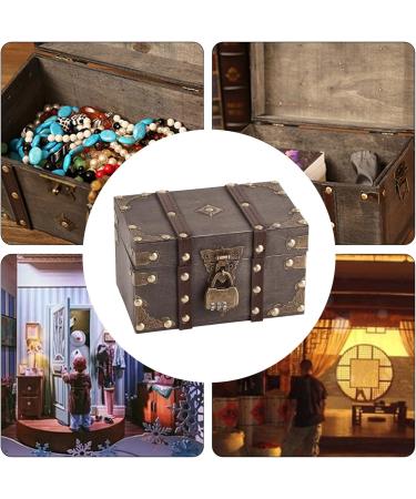 Vintage Wooden Jewelry Organizer Box with Lock | Eco-Friendly Touch Jewelry Storage for Women & Girls - Buy Online on GoSupps.com