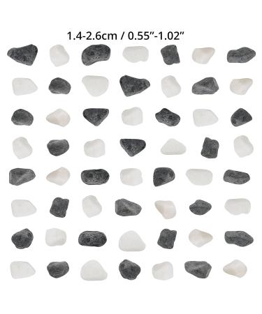 Buy Belle Vous White & Gray Decorative Stones (3.6 kg) - Perfect for Vases Aquariums Landscaping & Garden Decor - Buy Online on GoSupps.com