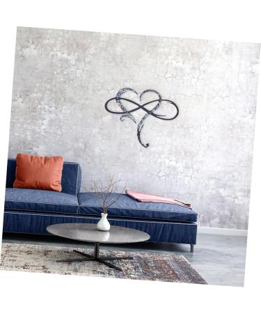 Alipis 1pc Pendant Decor Emblems Metal Wall Hanging Heart Steel Heart Wall Art Heart Heart-shaped Ornament 30x26cm Silver - Buy Online on GoSupps.com