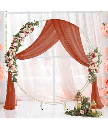 Terracotta Wedding Arch Draping Fabric Panels - 19ft x 28in - Bridal Party Decoration - Buy Online on GoSupps.com