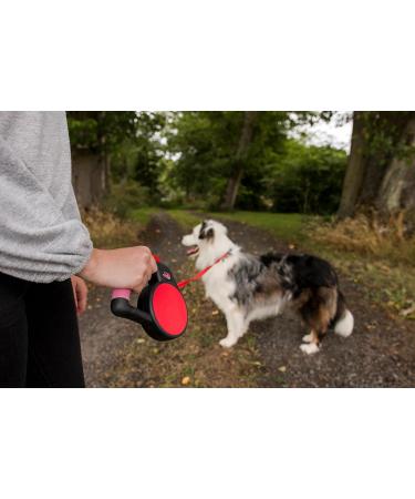 Retractable Gel Pet Leash Handle - Red Medium | Dog Leash - Buy Online on GoSupps.com