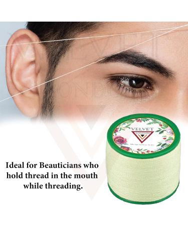 Velvet London Cotton Eyebrow Threading Thread Antiseptic and chemical free Eyebrow Threading Thread for sensitive skin to remove hair from upper lip chin and forehead (6pk) - Buy Online on GoSupps.com