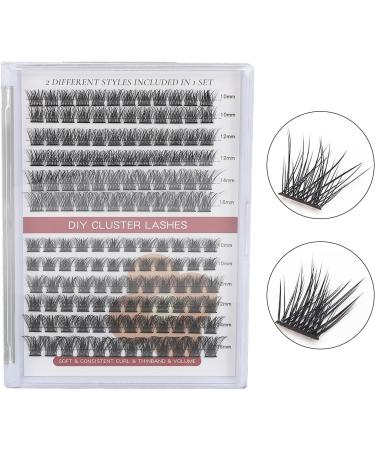 DIY Cluster Lashes Portable Lightweight Individual Lashes Cluster Various Styles for Lashes Extensions for Traveling (C with D (144 Cluster) - Buy Online on GoSupps.com