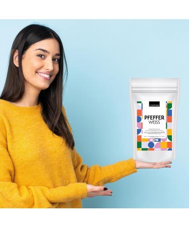 Limfood White Pepper Whole - 200g | Pure White Peppercorns No Additives Intense Flavor | Shop Internationally - Buy Online on GoSupps.com