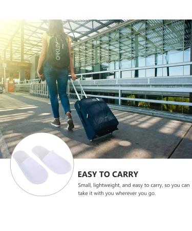 Minkissy 24 Pairs Disposable Non-Slip Spa House Shoes - Closed Toe Interior Shoes for Hotels & Travelers (White) - Buy Online on GoSupps.com