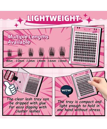 144 Pcs Individual Cluster Lashes | DIY Lash Extension Kit | Volume Wispy Lashes | Reusable & Comfortable | C Curl | Zero Touch | Flutter - Buy Online on GoSupps.com