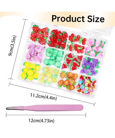 Buy 3D Fruit Cartoon Nail Charms - Assorted Grapes Peach Watermelon & More | DIY Nail Art Decor Online - Buy Online on GoSupps.com