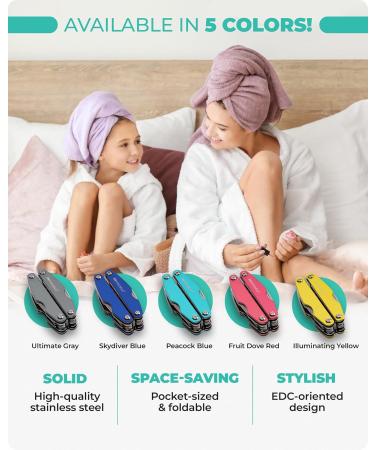 Manicure and Pedicure Kit - 9 in 1 Professional Manicure Set for Women & Men with Cuticle Trimmer Cuticle Remover Cuticle Pusher - Nail Techs & Nail Lovers Manicure Set Professional by DrFriedels Illuminating Yellow - Buy Online on GoSupps.com