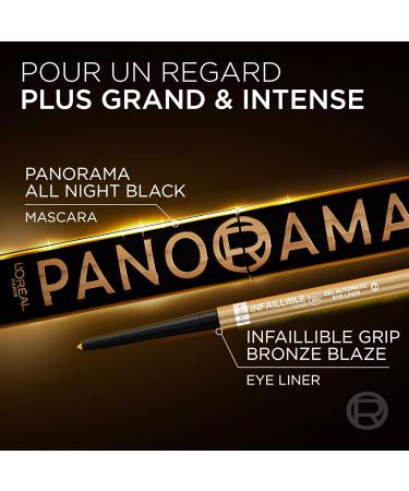 L'Or al Paris - Million Lash Volume Mascara - Panoramic Look & Multiplied Lashes - Ultra-Flexible Formula - Clump-Free - Panorama - Shade: All Night Black (Intense Black) - Buy Online on GoSupps.com