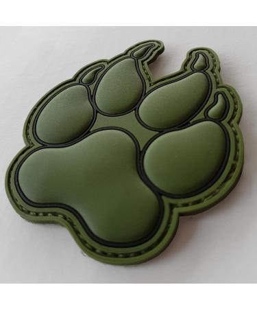 Olive Drab OD K-9 Paw K9 Handler Dogs of War Morale Army Gear PVC Touch Fastener Patch - Buy Online on GoSupps.com