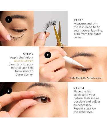 Buy Velour Glue & Go Pen - Clear Lash Adhesive for False Eyelashes | Precision Tip Beginner-Friendly & Dermatologist Tested | International Shipping Available - Buy Online on GoSupps.com