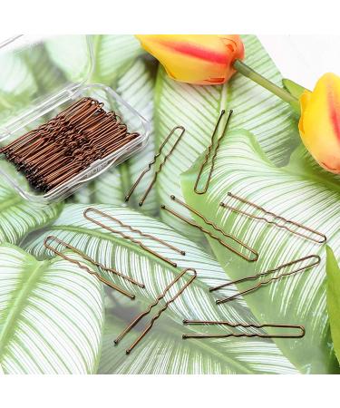 AIEX 50-Piece U-Shape Hair Needle Set - Brown Hair Clips for Women & Salons | Safe Hold & Styling - Buy Online on GoSupps.com