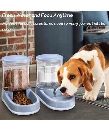 LeYoMiao Automatic Pet Feeder & Drinker Set 3.8L | Dog & Cat Travel Supplies | Medium & Small Pet Food Dispenser + Waterer - Buy Online on GoSupps.com