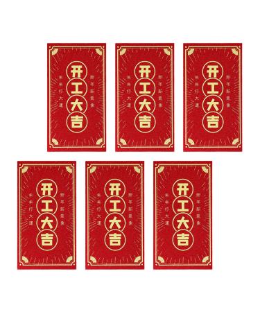 harayaa 6X Chinese Lunar New Year Red Envelopes Hong Bao Present 2024 Dragon Gifts Spring Festival Envelopes for Spring Festival Style G