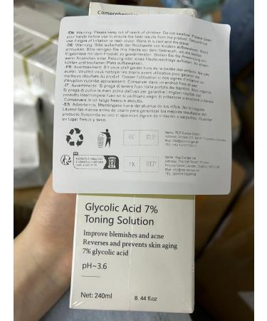 Glycolic Acid Toner Glycolic Acid Peeling Glycolic Acid Toning Resurfacing Glycolic Acid Peeling Toner Toning Solution Glycolic Acid Toner Peeling Toner for Body Face Skin with Dark Spots-2PC*100ml - Buy Online on GoSupps.com