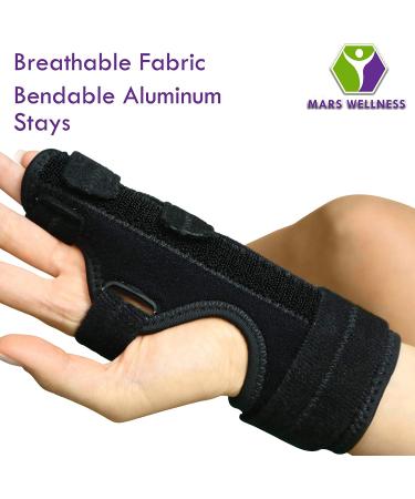 Mars Wellness Boxer Fracture Splint - Large/X-Large Hand and Finger Brace for Broken 4th or 5th Metacarpal - Immobilizer for Wrist, Pinky, and Hand - Pack of 1 - Buy Online on GoSupps.com