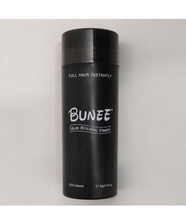 Bunee Hair Fibres - Hair Thickener - Hair Loss Coverage in 30 Seconds - 100% Natural Cotton Hair Powder Women and Men (Black 27.5g) - Buy Online on GoSupps.com