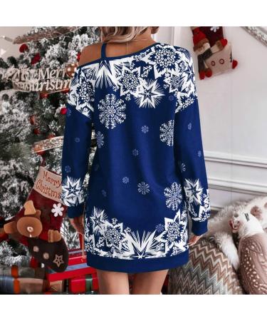 Christmas Hooded Dress for Women | Cartoon Elk Mini Sweater Costume Festive & Stylish Dresses - Buy Online on GoSupps.com