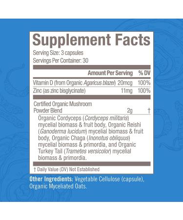 Om Mushrooms Breathe - Respiratory Health Support 90 Veg Capsules | Natural Immune Boost - Buy Online on GoSupps.com