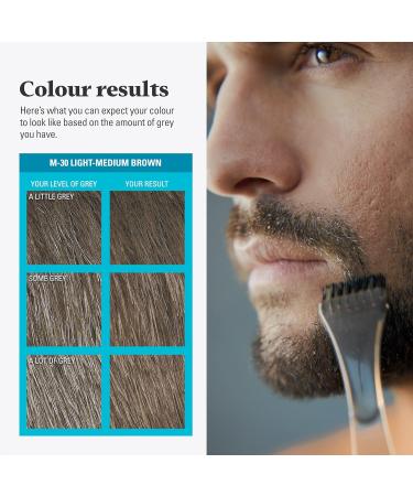 Just For Men M25 Light Brown Moustache & Beard Dye | Eliminates Grey | Thicker & Fuller Look | With Applicator Brush - Buy Online on GoSupps.com